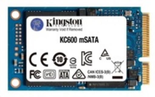 Obrázek Kingston SSD 1TB (1024GB) KC600 SATA3 mSATA (R:550, W:500MB/s)