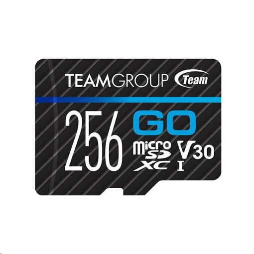 Obrázek TEAM MicroSDXC karta 256GB GO CARD UHS-I U3 (90/45 MB/s) + SD adapter