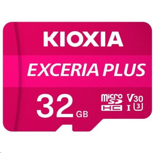 Obrázek KIOXIA Exceria Plus microSD card 32GB M303, UHS-I U3 Class 10