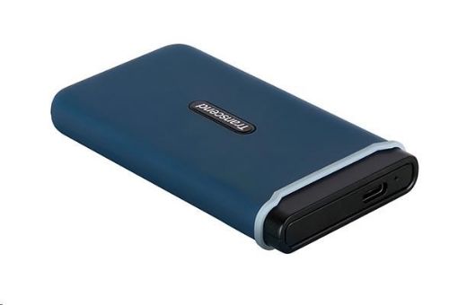 Obrázek TRANSCEND externí SSD ESD370C 500GB, USB 3.1 Gen.2, modrá