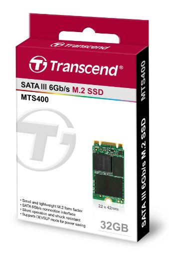 Obrázek TRANSCEND Industrial SSD MTS400 32GB, M.2 2242, SATA III 6Gb/s, MLC