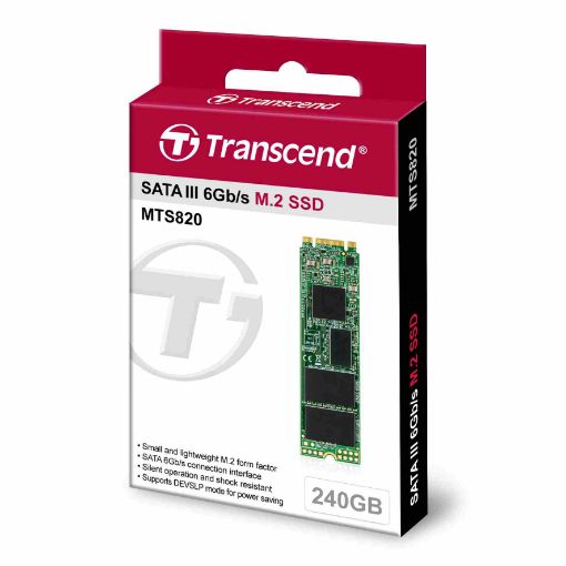 Obrázek TRANSCEND SSD MTS820 240GB, M.2 2280, SATA III 6Gb/s, TLC