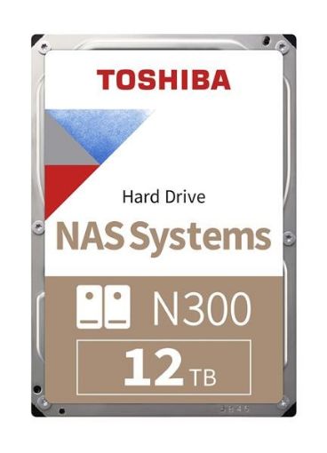 Obrázek TOSHIBA HDD N300 NAS 12TB, SATA III, 7200 rpm, 256MB cache, 3,5", BULK