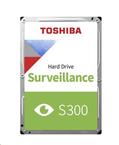 Obrázek TOSHIBA HDD S300 PRO Surveillance (CMR) 8TB, SATA III, 7200 rpm, 256MB cache, 3,5", BULK