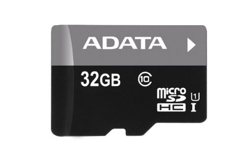 Obrázek ADATA MicroSDHC karta 32GB UHS-I Class 10, A1 + SD adaptér, Premier