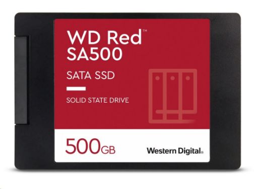 Obrázek WD RED SSD 3D NAND WDS500G1R0A 500GB SATA/600, (R:560, W:530MB/s), 2.5"