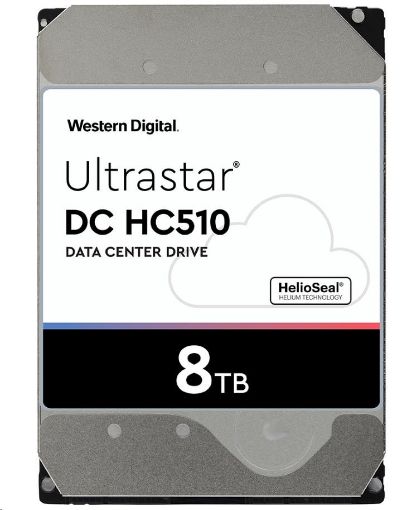 Obrázek Western Digital Ultrastar® HDD 8TB (HUH721008ALE601) DC HC510 3.5in 26.1MM 256MB 7200RPM SATA 512E SED (GOLD)