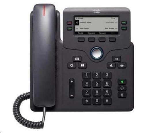 Obrázek Cisco CP-6841-3PW-CE-K9=, VoIP telefon, 4line, 3,5" LCD, 2x10/100/1000, MPP, adaptér