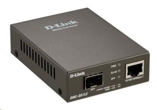 Obrázek D-Link DMC-G01LC 10/100/1000Base-T to SFP Standalone Media Converter