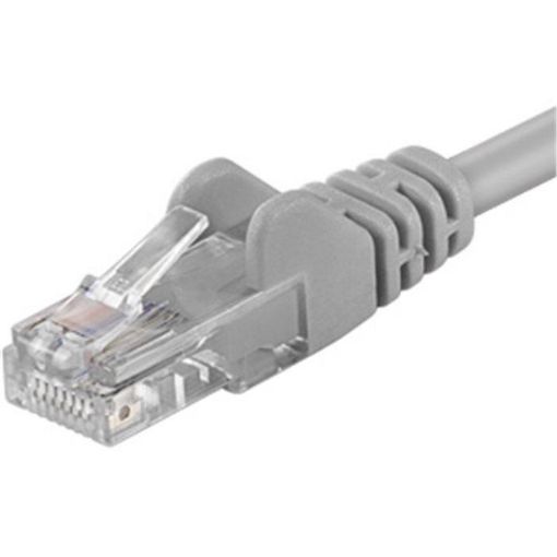 Obrázek PREMIUMCORD Patch kabel CAT6a S-FTP, RJ45-RJ45, AWG 26/7 10m šedá