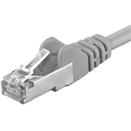 Obrázek PREMIUMCORD Patch kabel CAT6a S-FTP, RJ45-RJ45, AWG 26/7 5m šedá