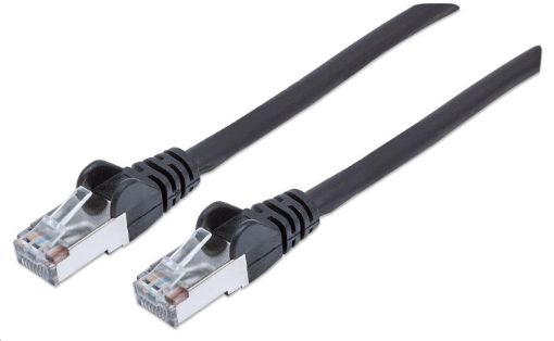 Obrázek Intellinet patch kabel Cat6A SFTP 1m černý, LSOH