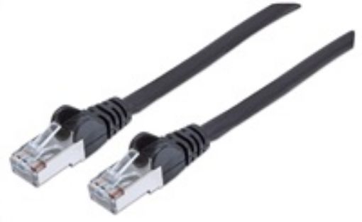 Obrázek Intellinet patch kabel Cat6A SFTP 0,5m černý, LSOH