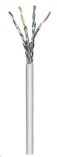 Obrázek Intellinet Cat6A SFTP kabel, drát 100m, 23AWG, LSOH, šedý