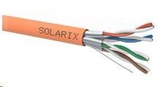 Obrázek Instalační kabel Solarix STP, Cat6A, drát, LSOHFR, cívka 500m SXKD-6A-STP-LSOHFR-B2ca