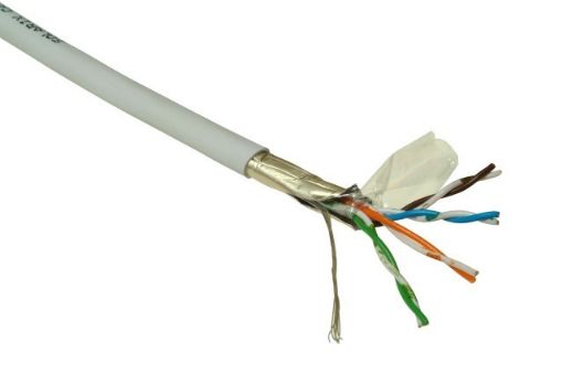 Obrázek FTP kabel LYNX, Cat5E, drát, LS0H, DCa, šedý, 305m