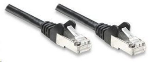 Obrázek Intellinet Patch kabel, Cat5e compatible, CCA, SF/UTP, PVC, RJ45, 2m, černý