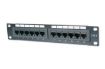 Obrázek 10" Patch panel XtendLan 12port, UTP, Cat6, krone, černý