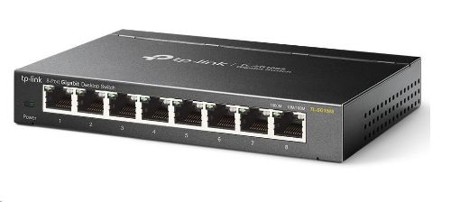 Obrázek TP-Link switch TL-SG108S, 8xGbE RJ45, fanless