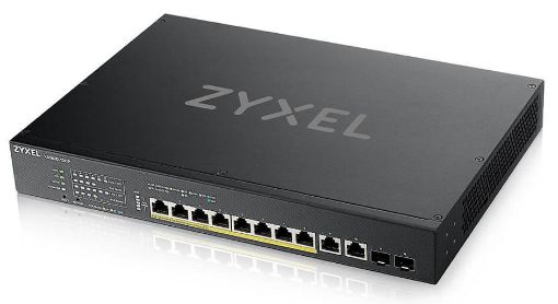 Obrázek Zyxel XS1930-12HP 8-port Multi-Gigabit Smart Managed PoE Switch with 2 10GbE and 2 SFP+ Uplink, PoE 375W