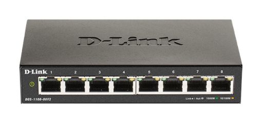 Obrázek D-Link DGS-1100-08V2/E 8-Port Gigabit Smart Managed Switch- 8-Port 100BaseTX Auto-Negotiating 10/100/1000Mbps Switch