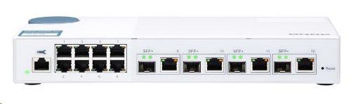 Obrázek QNAP switch QSW-M408-4C (8x1GbE,4x10GbE RJ45/SFP+)