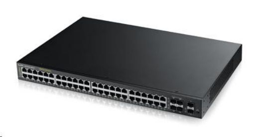 Obrázek Zyxel GS1920-48HPV2 52-port Gigabit WebManaged PoE Switch, 48x gigabit RJ45, 4x gigabit RJ45/SFP, 2x SFP, 375W pro PoE