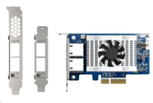 Obrázek QNAP QXG-10G2T-X710 síťová rozšiřující karta 10GbE, dual-port Intel X710, 4xPCIe pro NAS s PCIe