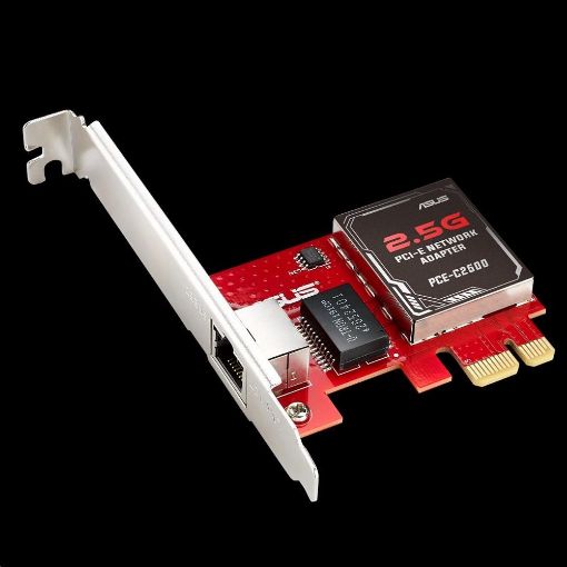 Obrázek ASUS PCE-C2500 Síťový adapter 2.5GBase-T PCIe se zpětnou kompatibilitou 1G/100Mb/s, RJ45 port