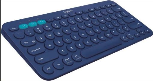 Obrázek Logitech Bluetooth Keyboard Multi-Device K380, blue, EN