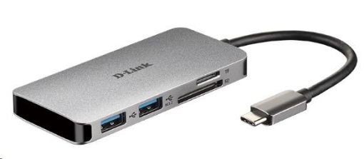 Obrázek D-Link DUB-M610 6-in-1 USB-C Hub with HDMI/Card Reader/Power Delivery