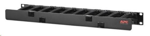 Obrázek APC Horizontal Cable Manager, 1U x 4" Deep, Single-Sided with Cover