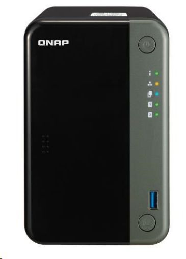 Obrázek QNAP TS-253D-4G (4C/Celeron J4125/2,0-2,7GHz/4GBRAM/2xSATA/2x2,5GbE/3xUSB2.0/2xUSB3.2/1xPCIe/1xHDMI)