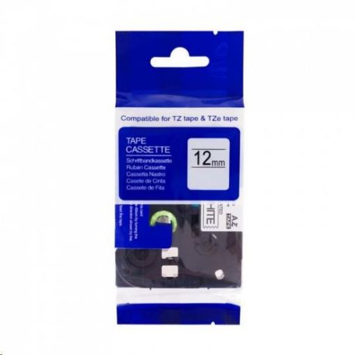 Obrázek PRINTLINE kompatibilní páska s Brother TZE-531, 12mm x 8m, černý tisk / modrý podklad
