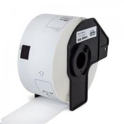 Obrázek PRINTLINE kompatibilní s Brother DK-11208, papírové bílé, široké adresy, 38 x 90mm, 400 ks