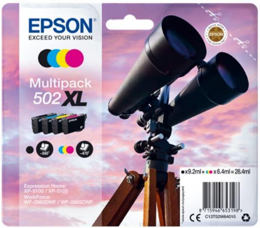 Obrázek EPSON dalekohled multipack 4 barvy 502XL 