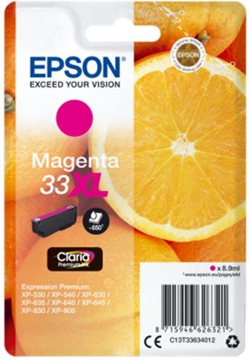 Obrázek Epson Singlepack pomeranč Magenta 33XL Claria Premium Ink