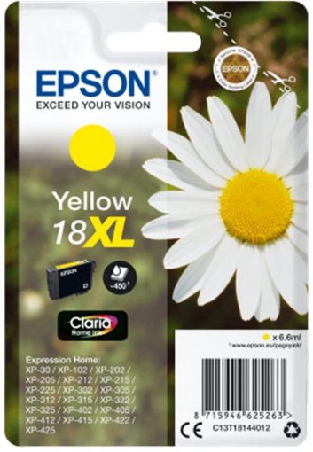 Obrázek Epson Singlepack Yellow sedmikráska 18XL Claria Home Ink