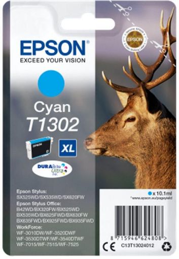 Obrázek Epson Singlepack Cyan Jelen XL T1302 DURABrite Ultra Ink