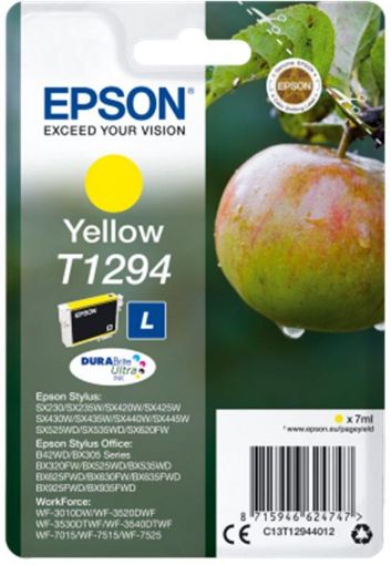 Obrázek Epson Singlepack Yellow jablko T1294 DURABrite Ultra Ink