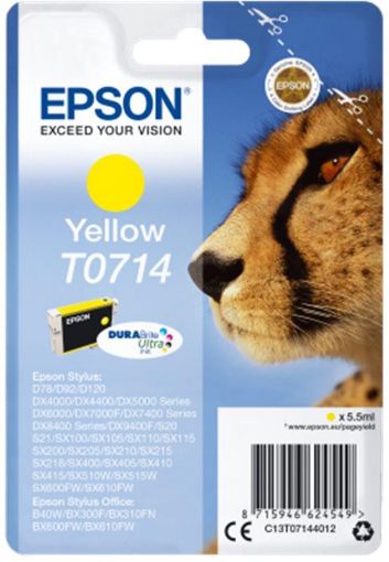 Obrázek EPSON inkoustová náplň Žlutá gepard D78, DX4000/ 4050/ 5000/ 5050/ 