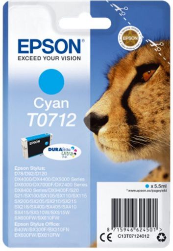 Obrázek EPSON inkoustová náplň Cyan gepard D78, DX4000/ 4050/ 5000/ 5050/ 6