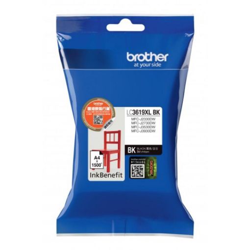 Obrázek BROTHER INK LC-3619XLBK černá velká - 2800stran, J2330, J3530, J3930