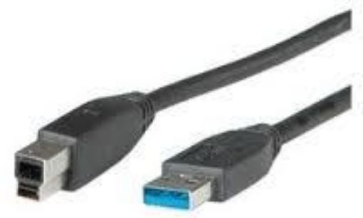 Obrázek USB 3.0 SuperSpeed kabel USB3.0 A(M) - USB3.0 B(M), 3m, černý