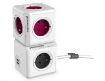 Obrázek Allocacoc PowerCube ReWirable + Travel Plugs, white/pink