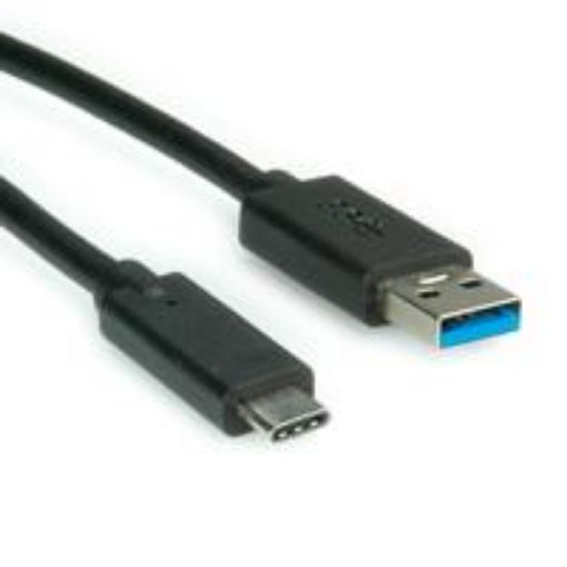 Obrázek USB 3.1 kabel USB3.0 A(M) - USB C(M), 1m, černý