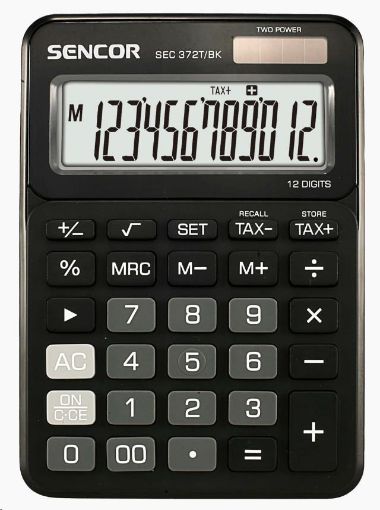 Obrázek Sencor kalkulačka  SEC 372T/BK