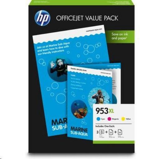 Obrázek HP 953XL CMY Ink Cartridge OVP Pack, 1CC21AE
