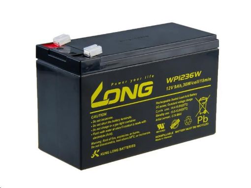 Obrázek Long 12V 9Ah olověný akumulátor HighRate F2