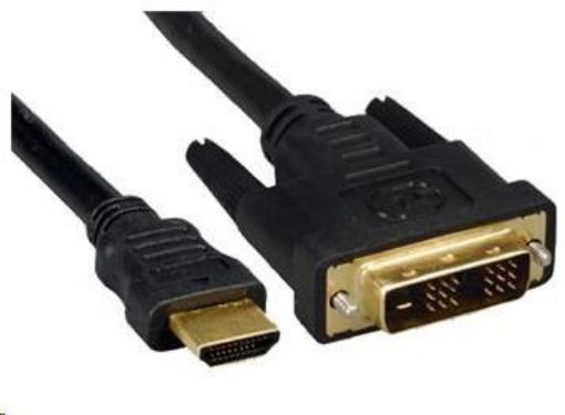 Obrázek PREMIUMCORD Kabel HDMI - DVI-D 2m (M/M, zlacené kontakty, stíněný)